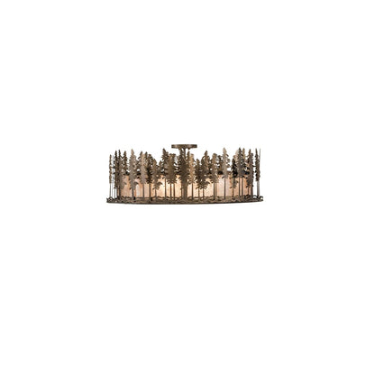Tall Pines 6 Light 48" Wide Semi-Flush Ceiling Fixture