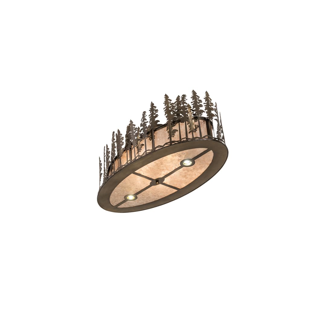 Tall Pines 6 Light 48" Wide Semi-Flush Ceiling Fixture