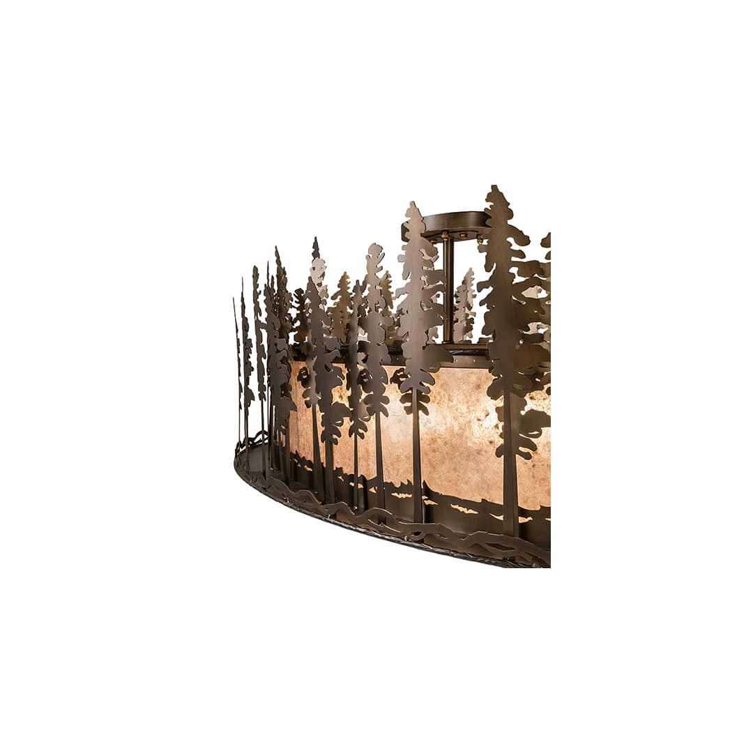 Tall Pines 6 Light 48" Wide Semi-Flush Ceiling Fixture