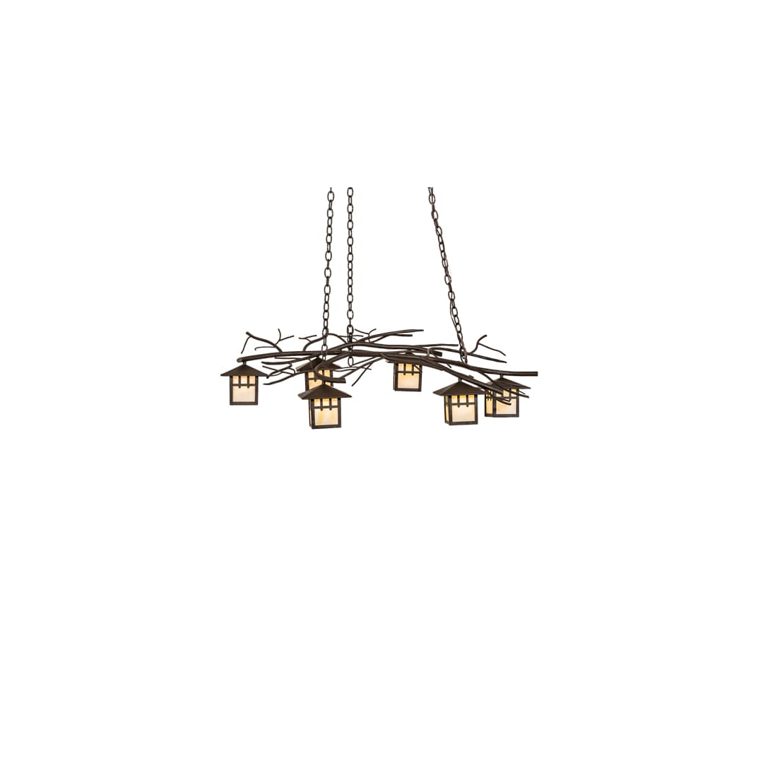 Long Winter Solstice 6 Light 36" Wide Linear Chandelier