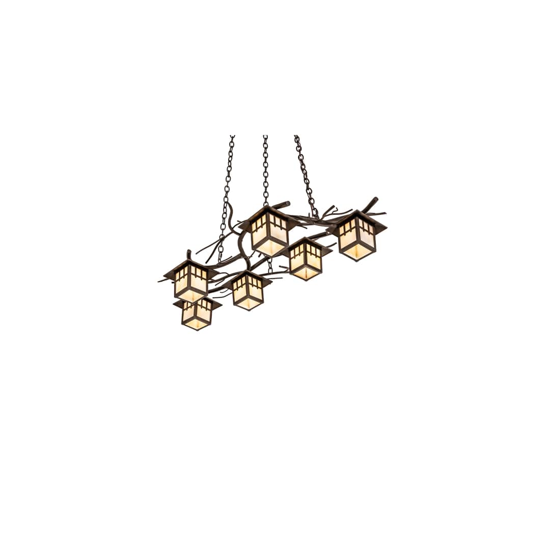 Long Winter Solstice 6 Light 36" Wide Linear Chandelier