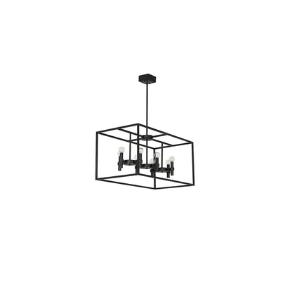 8 Light 17" Wide Linear Pendant