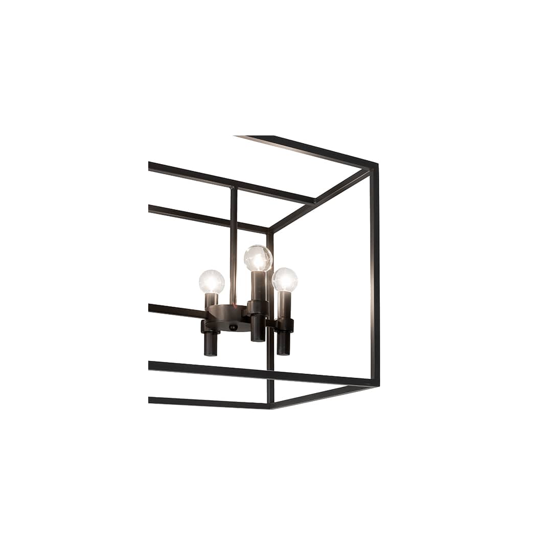 8 Light 17" Wide Linear Pendant