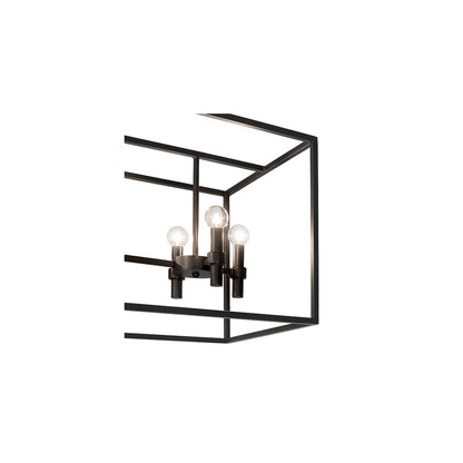 8 Light 17" Wide Linear Pendant