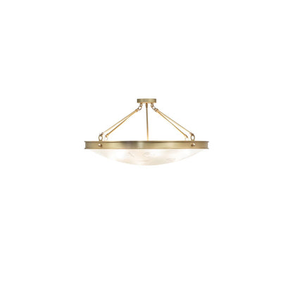 Metro Fusion 6 Light 32" Wide Semi-Flush Bowl Ceiling Fixture