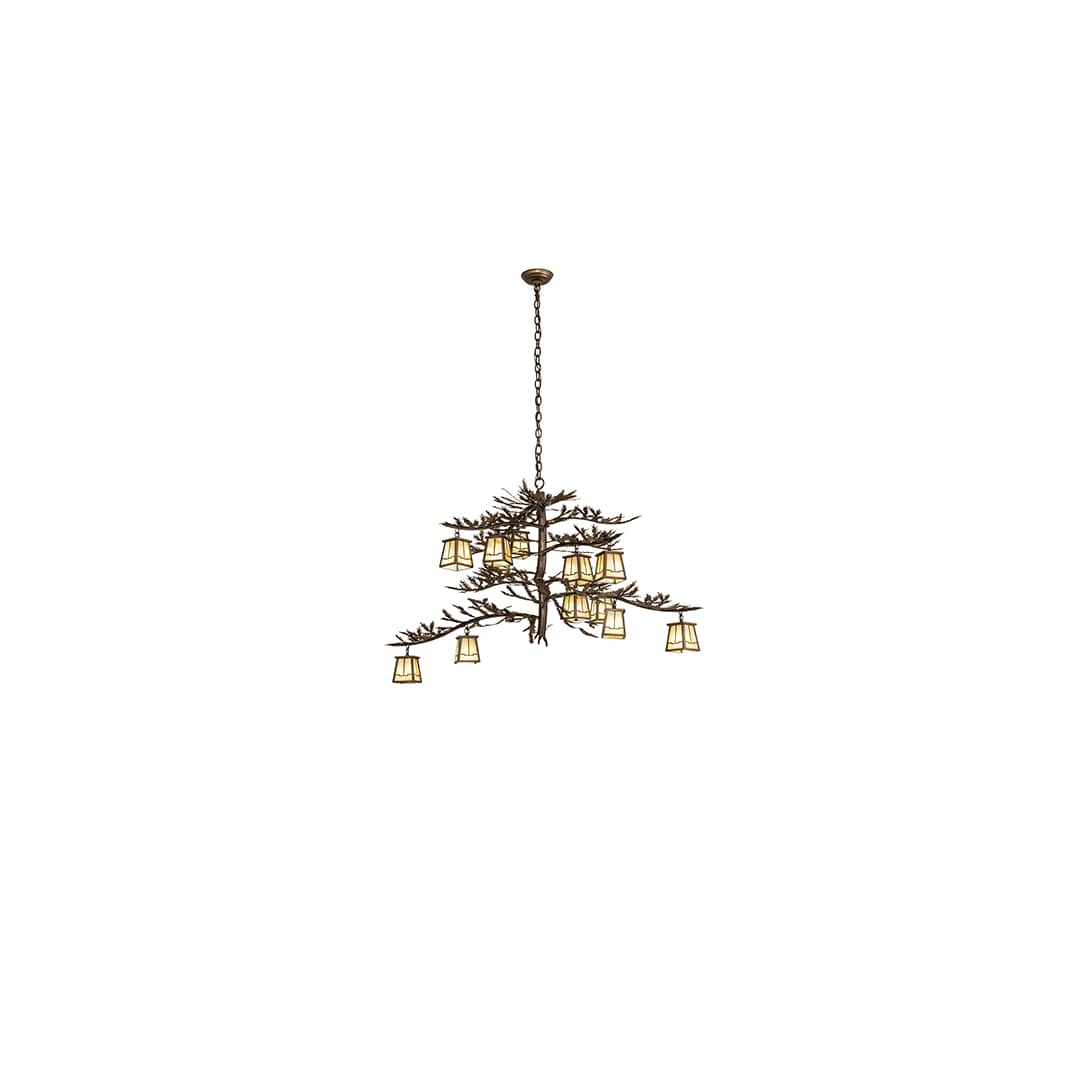 Pine Branch Valley View 12 Light 36" Wide Chandelier
