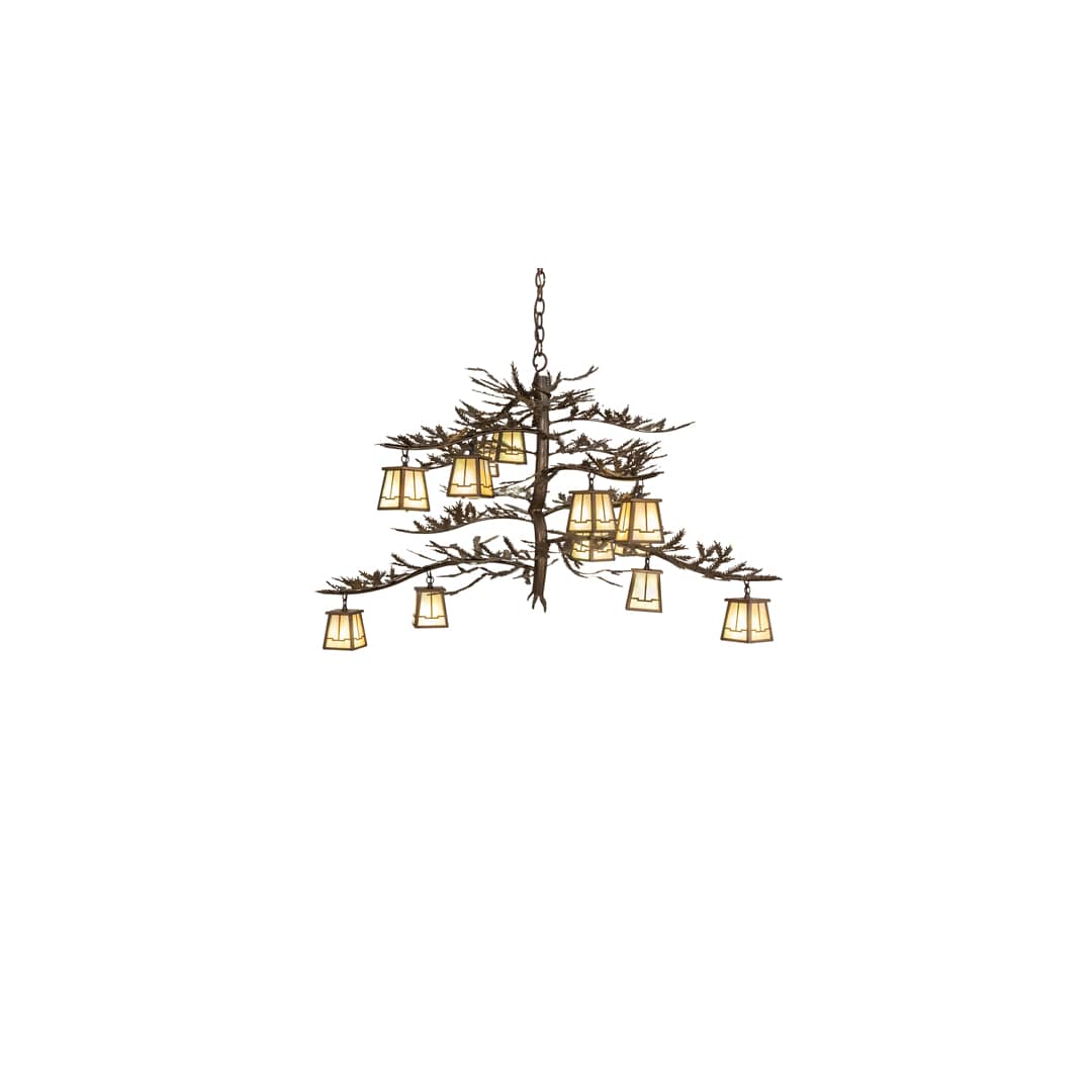 Pine Branch Valley View 12 Light 36" Wide Chandelier