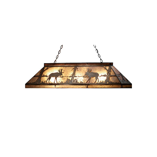 48" L Moose At Lake Island / Billiard Fixture