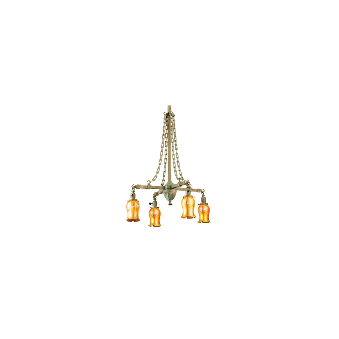 Craftsman 4 Light 26" Wide Chandelier
