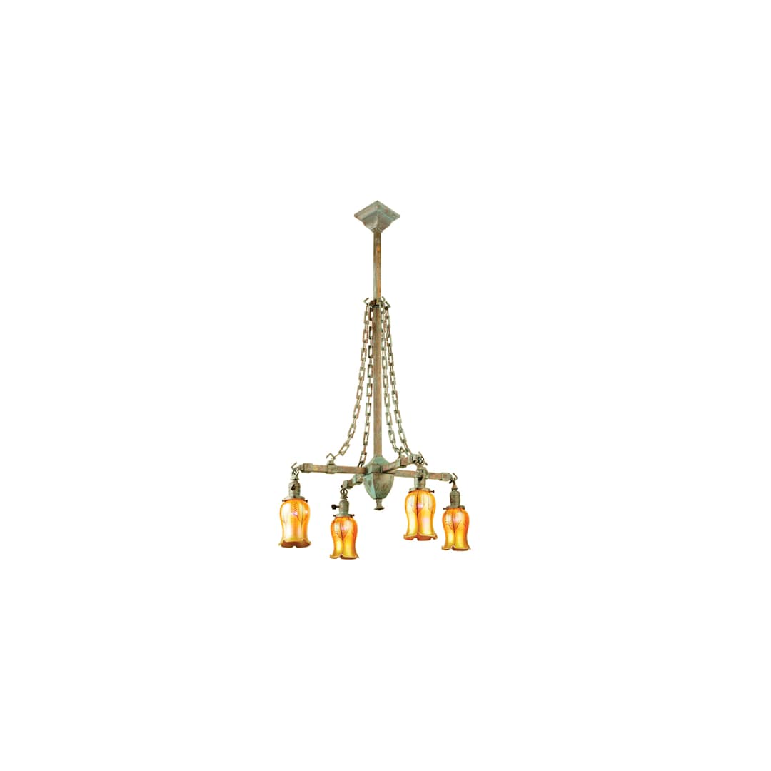 Craftsman 4 Light 26" Wide Chandelier