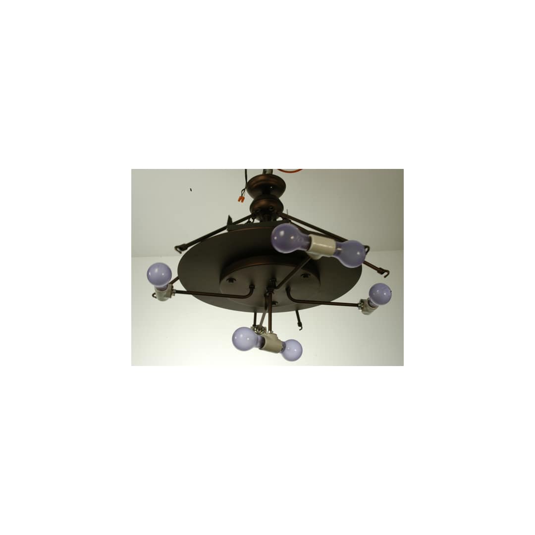 Ivy Berry 6 Light 34" Wide Semi-Flush Bowl Ceiling Fixture