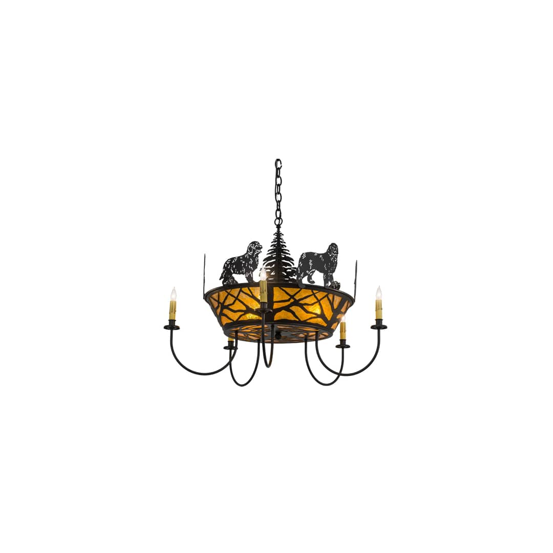 Big Dogs 8 Light 32" Wide Taper Candle Style Chandelier