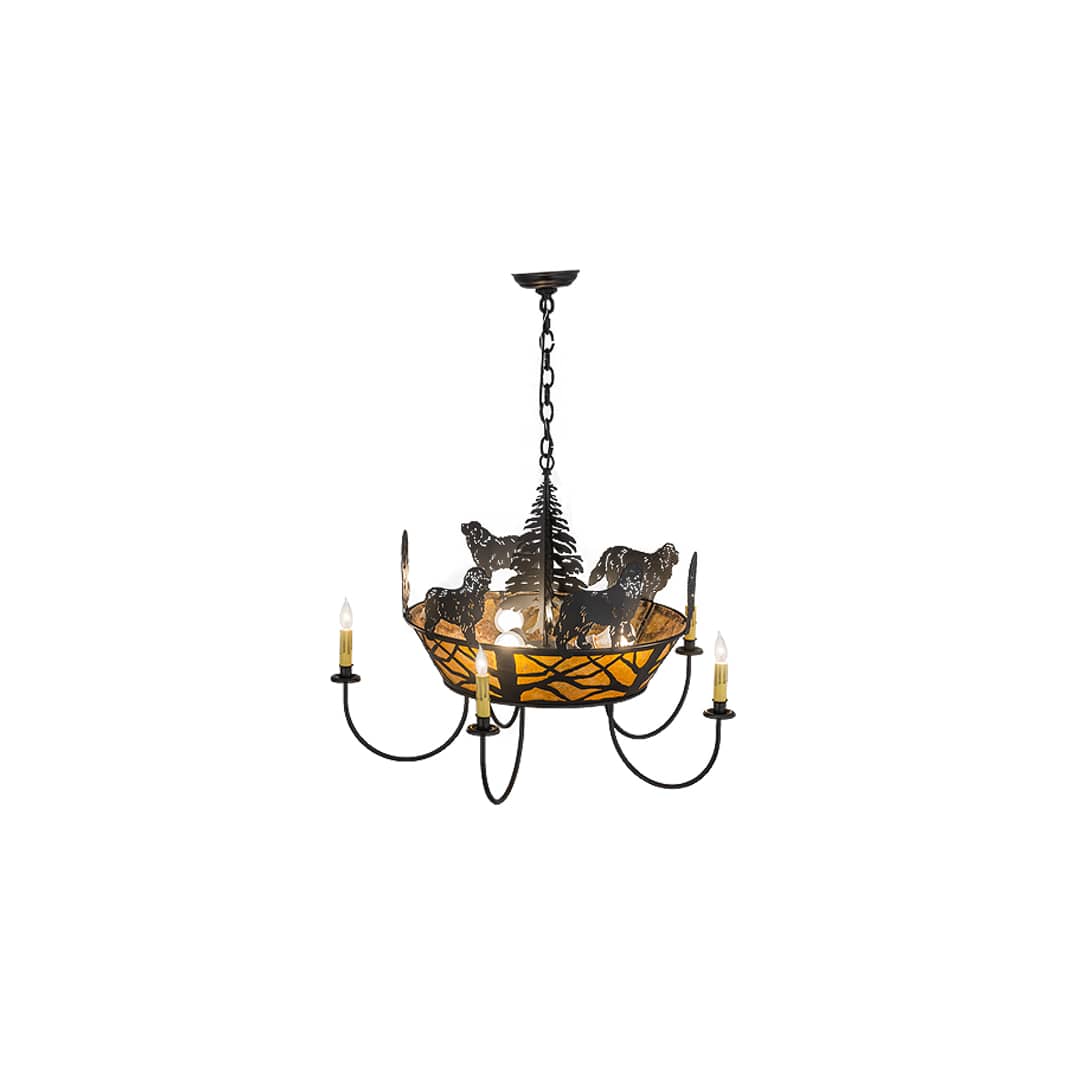 Big Dogs 8 Light 32" Wide Taper Candle Style Chandelier