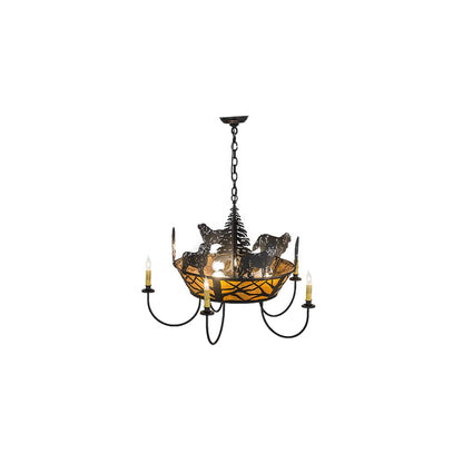 Big Dogs 8 Light 32" Wide Taper Candle Style Chandelier