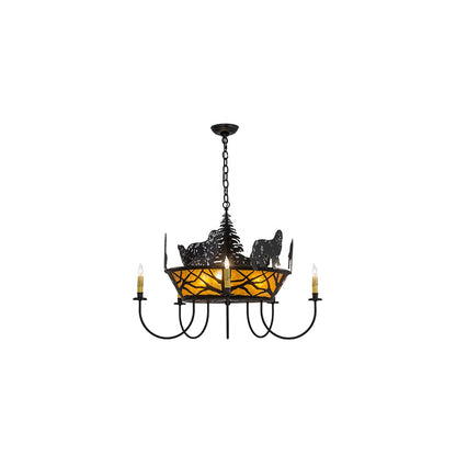 Big Dogs 8 Light 32" Wide Taper Candle Style Chandelier