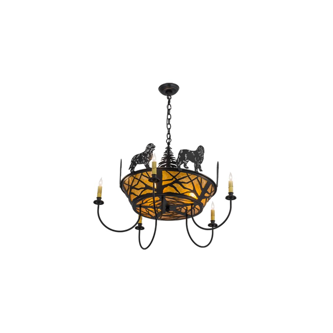 Big Dogs 8 Light 32" Wide Taper Candle Style Chandelier