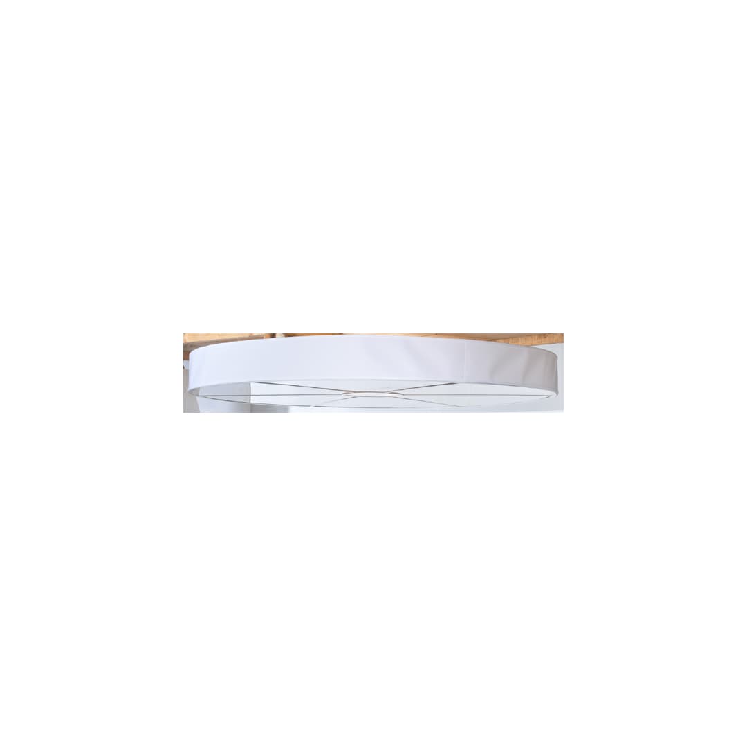 Cilindro 12 Light 72" Wide Semi-Flush Drum Ceiling Fixture - Matte White Finish - GU24 Bulb Base