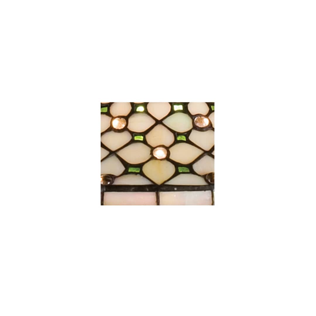 Stained Glass / Tiffany Island / Billiard Fixture from the Diamond & Jewel Collection