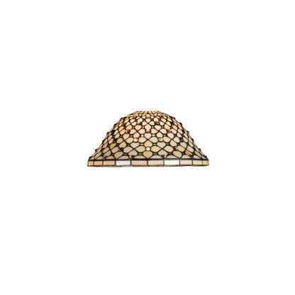 Stained Glass / Tiffany Island / Billiard Fixture from the Diamond & Jewel Collection