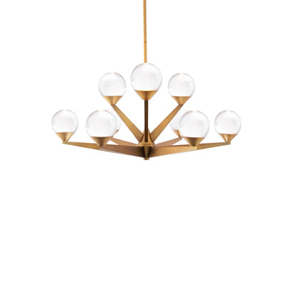 Double Bubble 9 Light 27" Wide LED Globe Chandelier