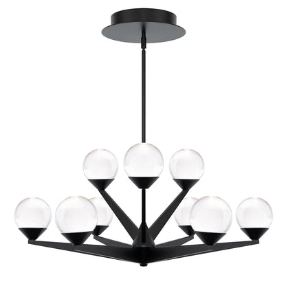 Double Bubble 9 Light 27" Wide LED Globe Chandelier
