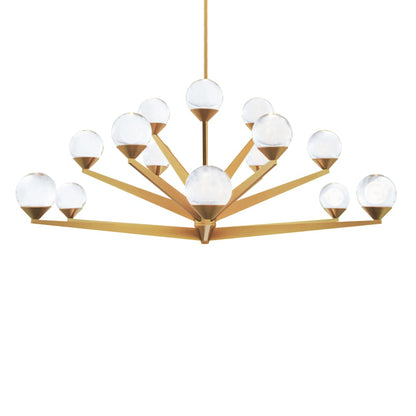 Double Bubble 15 Light 42" Wide LED Globe Chandelier