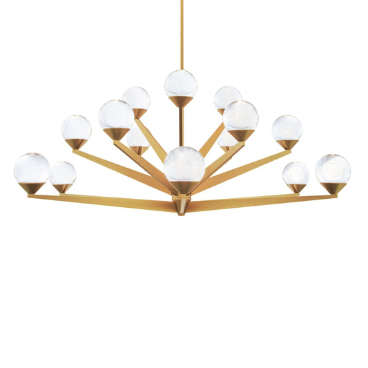 Double Bubble 15 Light 42" Wide LED Globe Chandelier