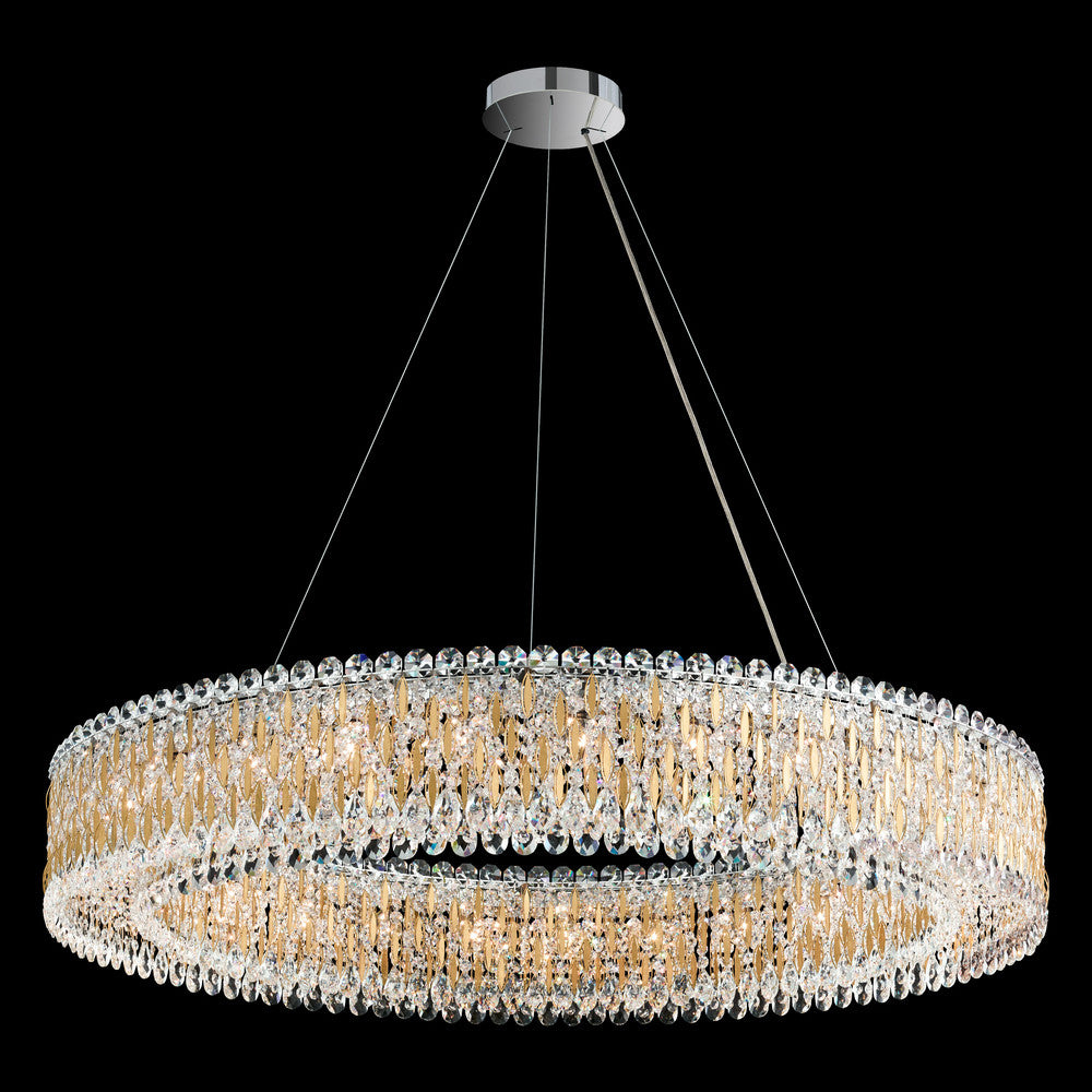 Sarella Pendant, 27-Light, Heirloom Gold, Clear Heritage Crystal, 48"W (RS8350N-22H 1J2U8Z)