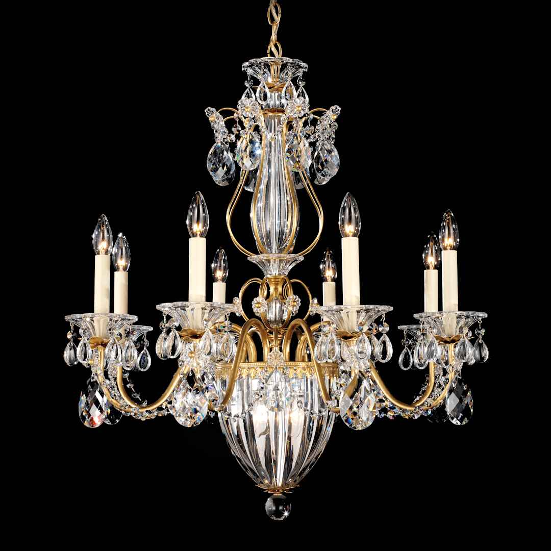 Bagatelle 8 Light 27" Wide Crystal Empire Chandelier with Swarovski Crystals
