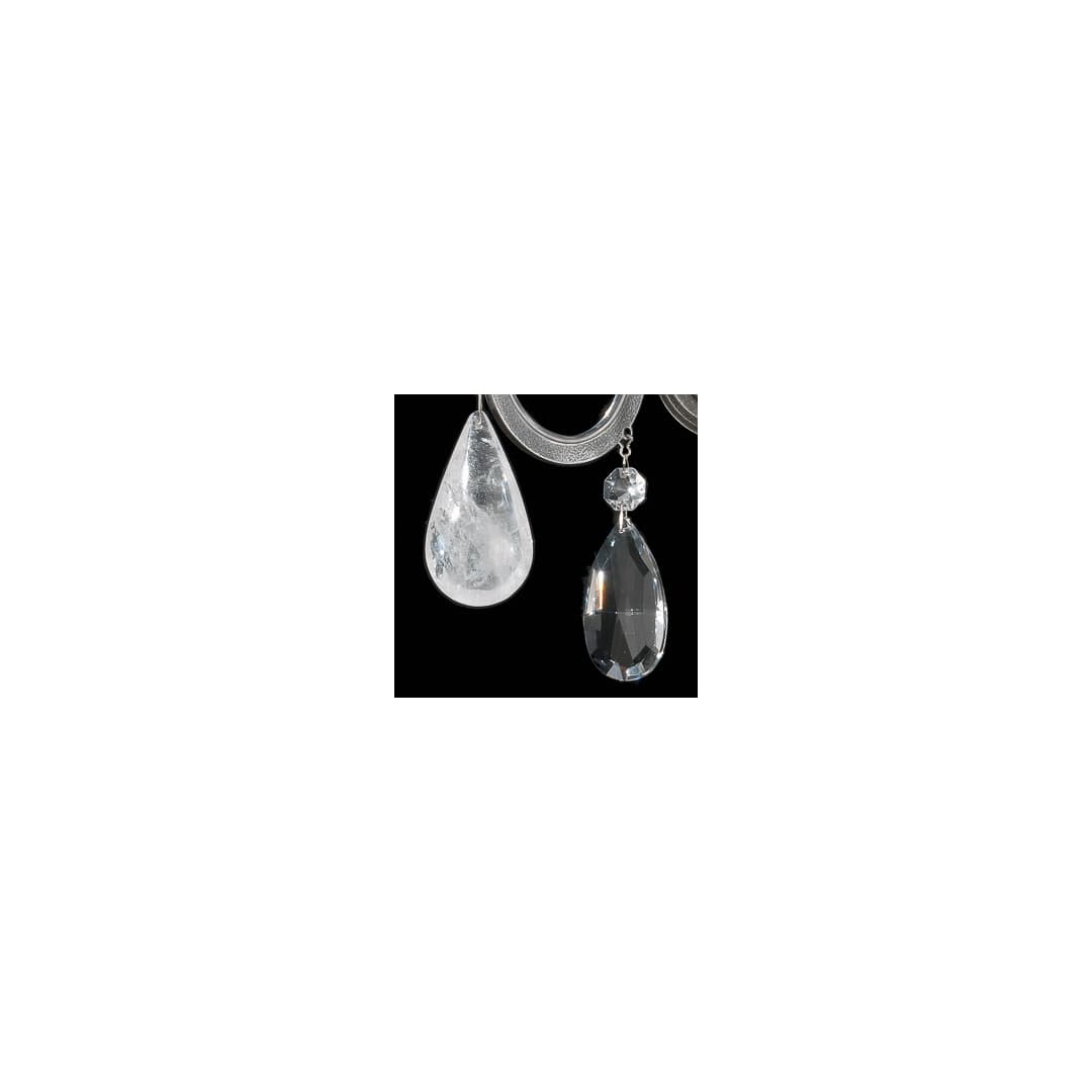 Renaissance Rock Crystal 6 Light 20" Wide Semi-Flush Waterfall Ceiling Fixture