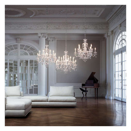 Sterling 15 Light 32" Wide Crystal Chandelier with Swarovski Crystals