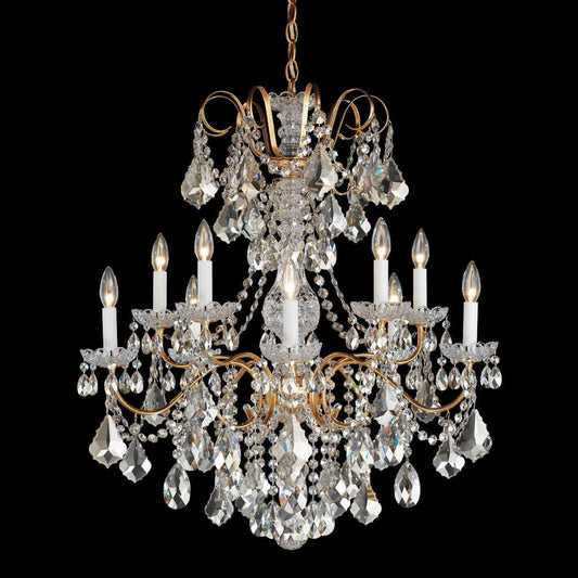 New Orleans 10 Light 28" Wide Crystal Chandelier with Heritage Crystals
