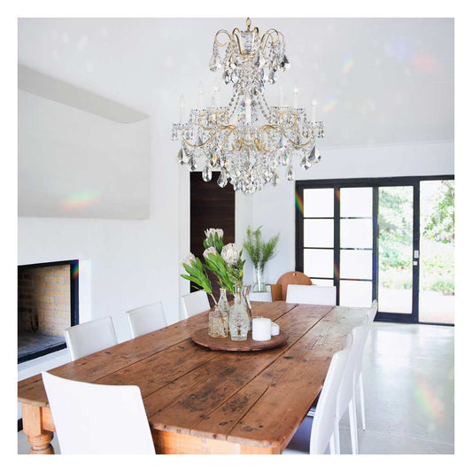 New Orleans 10 Light 28" Wide Crystal Chandelier with Heritage Crystals