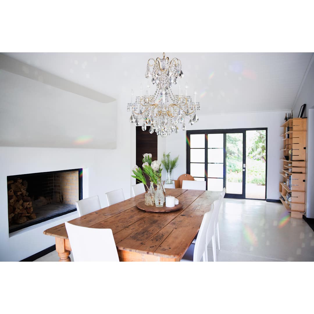 New Orleans 10 Light 28" Wide Crystal Chandelier with Heritage Crystals