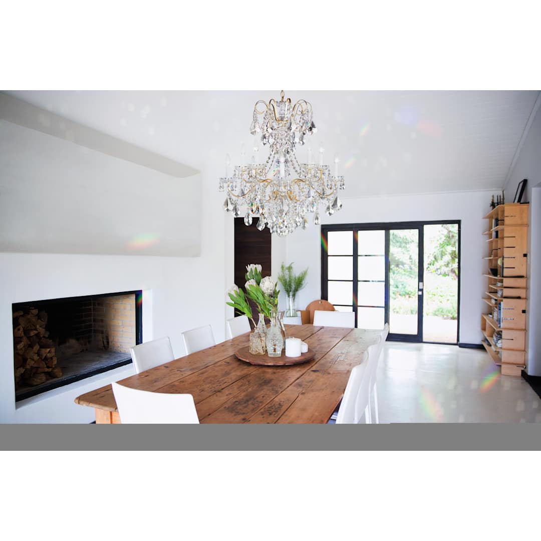 New Orleans 10 Light 28" Wide Crystal Chandelier with Heritage Crystals