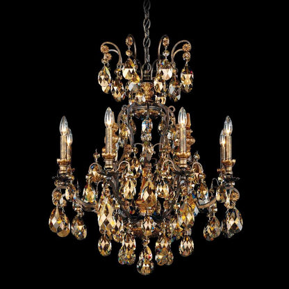 Renaissance 8 Light 27" Wide Crystal Chandelier with Swarovski Crystals
