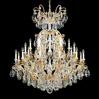 Renaissance 24 Light 45" Wide Crystal Chandelier with Swarovski Crystals