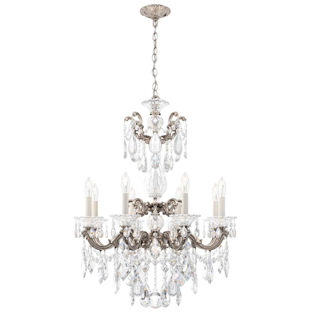 La Scala 8 Light 25" Wide Crystal Chandelier