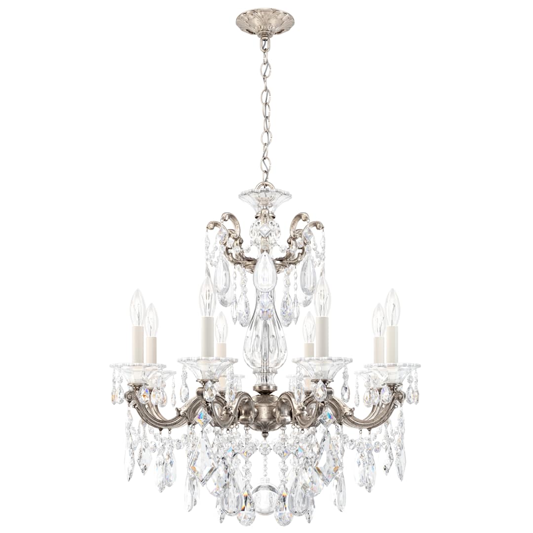 La Scala 8 Light 25" Wide Crystal Chandelier