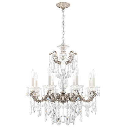 La Scala 8 Light 25" Wide Crystal Chandelier