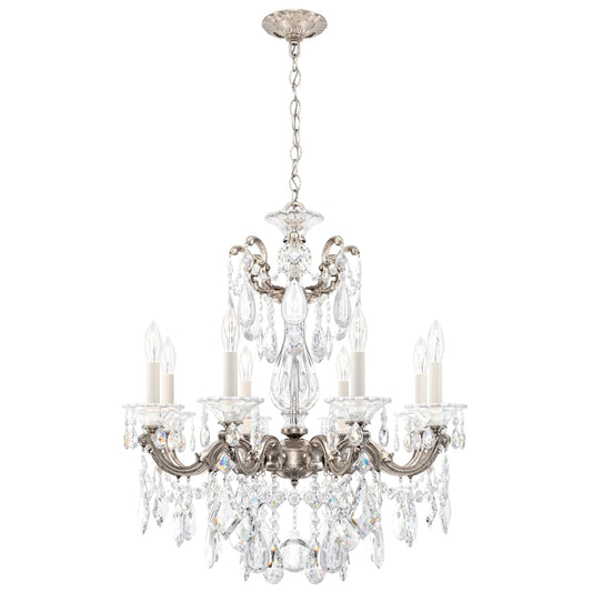 La Scala 8 Light 25" Wide Crystal Chandelier