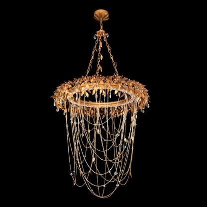 Midsummer Night 34" Wide LED Crystal Abstract Chandelier