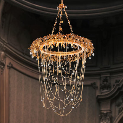 Midsummer Night 34" Wide LED Crystal Abstract Chandelier
