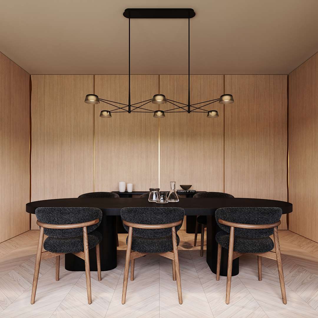 Ray 68" Wide LED Linear Chandelier