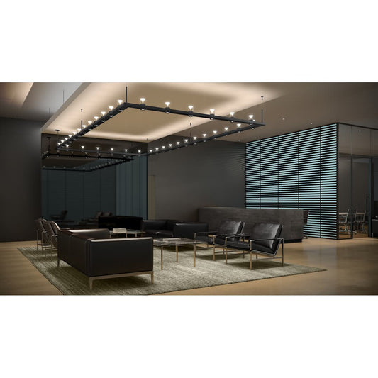 Intervals 18 Light 104" Wide LED Pillar Candle Chandelier