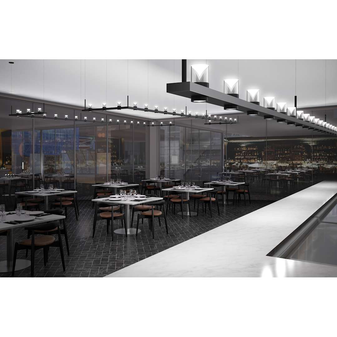 Intervals 21 Light 204" Wide LED Pillar Candle Chandelier