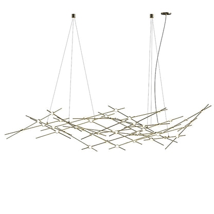 Constellation Ursa Major 44 Light 93" Wide LED Abstract Chandelier with White Acrylic Shades
