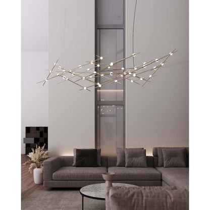 Constellation Ursa Major 44 Light 93" Wide LED Abstract Chandelier