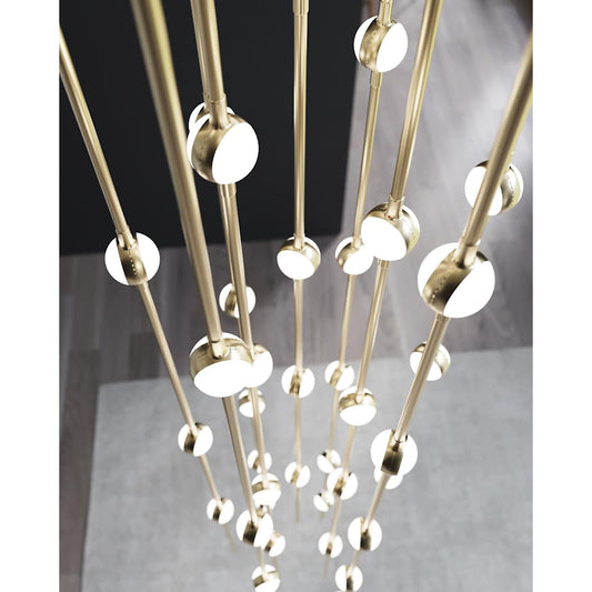 Constellation Andromeda 26 Light 12" Wide LED Abstract Multi Light Pendant with Clear Acrylic Shades