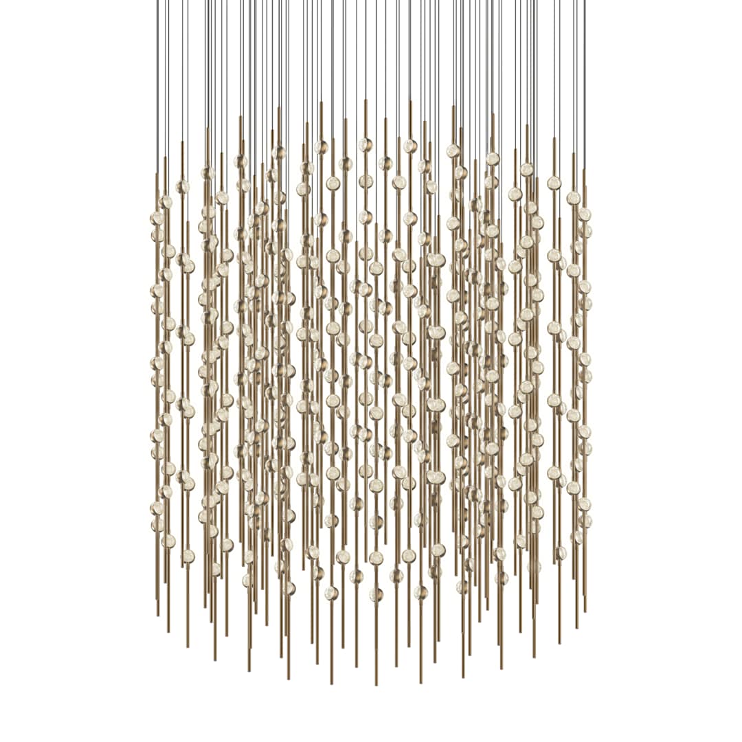 Constellation Centaurus Cylinder 3 Light 48" Wide LED Abstract Chandelier